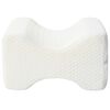 vidaXL Knee Pillow Бял Мемори пяна и полиестер 26 x 21,5 x 15 см