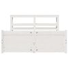 vidaXL Рамка за легло с табла без матрак, бяла, 140x190 см