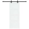 vidaXL Преплъзваща се врата Бял и черен 78 x 202 см