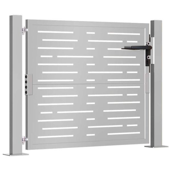 vidaXL Градинска порта 100x100 см, кортенова стомана, квадратен дизайн