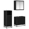 vidaXL Комплект мебели за баня 3 бр. Черния дъб 60 x 33 x 60 см