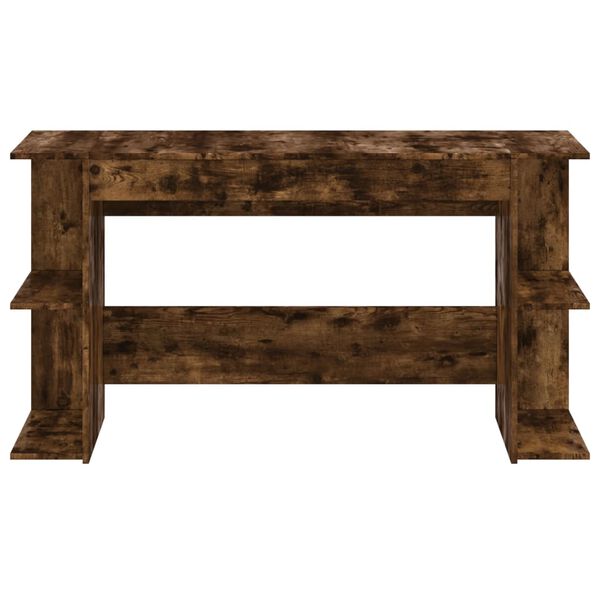 vidaXL Бюро, опушен дъб, 140x50x75 см, инженерно дърво