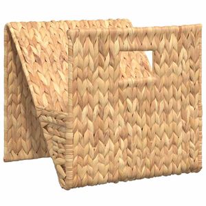 vidaXL Поставка за списания, 31x31x31 см, воден хиацинт