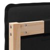 vidaXL Тапицирана табла Естествено и черно 180 cm Солидно борово дърво