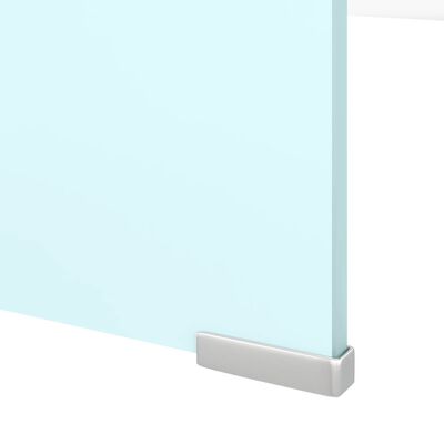 vidaXL Поставка за телевизор/монитор, стъкло, зелена, 120x30x13 см