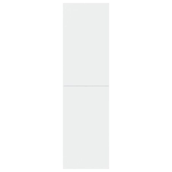 vidaXL ТВ шкафове, 2 бр, бели, 30,5x30x110 см, инженерно дърво