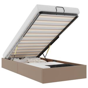 vidaXL Османска рамка за легло без матрак, 100x200 см, изкуствена кожа