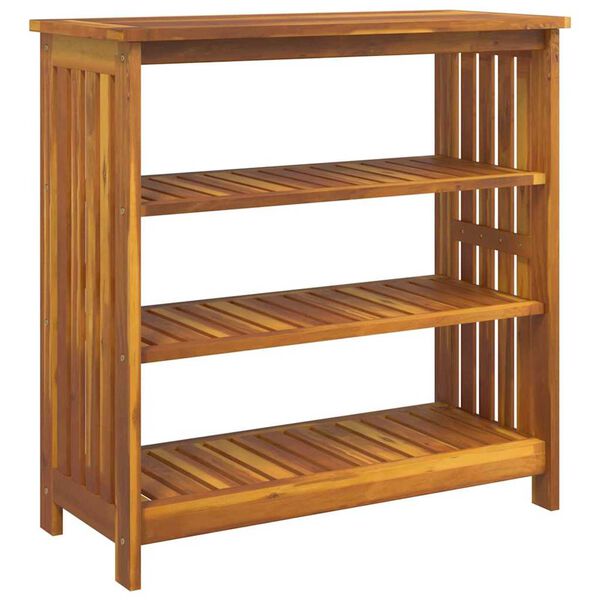 vidaXL Градинско шкафче с рафт със съхранение Естествен 90 x 40 x 90см