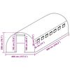 vidaXL Резервно покривало за парник (24 м&sup2;), 400x600x200 см, зелено