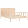 vidaXL Рамка за легло без матрак, 160x200 см, масивна чамова дървесина