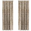 vidaXL Кадифени завеси С завеси 2 pcs Шампанско 245 x 140 см Кадифе