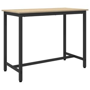 vidaXL Маса Сонома дъб 100 x 50 x 76,5 см