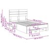 vidaXL Рамка за легло с чекмедже с таблото Инженерно дърво