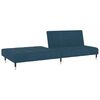vidaXL 2-местно разтегателно канапе, синьо, кадифе