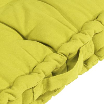 vidaXL Палетни възглавници за под, 3 бр, памук, ябълковозелени