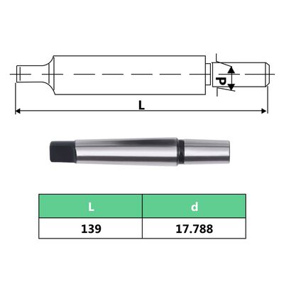 vidaXL Патронник за бормашина, бързозатягащ, MT3-B18, 16 мм