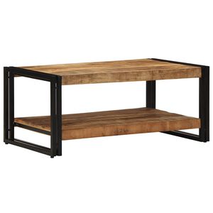 vidaXL Масичка за кафе 90x50x38 cm Масивна груба дървесина Манго