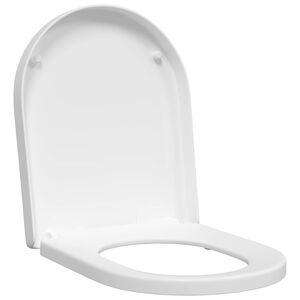vidaXL Тоалетна седалка Бяло 48 x 36,5 x 4,5 см Полипропилен