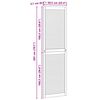 vidaXL Врата за шкаф с врата 4 pcs Естествен 140.5 x 2 x 59.5 см