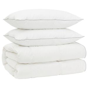 vidaXL Долен комплект 90% гъши пух FULDA 3 бр. 200 x 200 cm 310 GSM