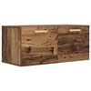 vidaXL Стенен шкаф Монтиране на стена Старо дърво 80 x 36,5 x 35 cm