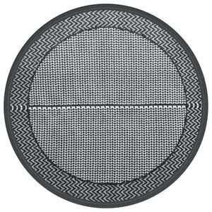 vidaXL Килим за открито, ARAKIL сив, &Oslash;160 см, PP