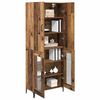 vidaXL Висок шкаф Старо дърво 69,5 x 34 x 180 см Инженерно дърво