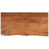 vidaXL Плот за маса, 80x40x3,8 см, правоъгълен, акация масив, жив ръб