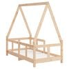 vidaXL Рамка за детско легло, 70x140 см, масивна борова дървесина