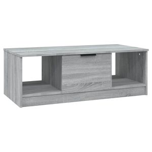 vidaXL Кафе маса, сив сонома, 102x50x36 см, инженерно дърво