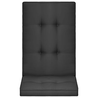 vidaXL Възглавници за градински столове, 2 бр, антрацит, 120x50x5 см