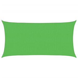 vidaXL Платно-сенник 160 г/м&sup2; правоъгълно светлозелено 2х3,5 м HDPE