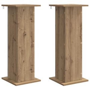 vidaXL Стойка за растения 2 бр. Дъб артизан 30,5 x 30 x 80,5 см
