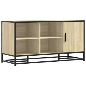 vidaXL Пейка за обувки Sonoma Oak 100x40x53,5 cm Инженерна дървесина