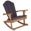 vidaXL Градински люлеещ се стол Adirondack Натурално