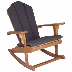 vidaXL Градински люлеещ се стол Adirondack Натурално