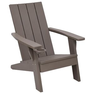 vidaXL Градински стол Адирондак светлокафяв 75x88,5x89,5 см PP