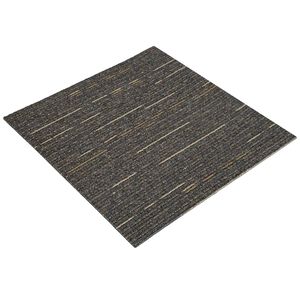 vidaXL Килимна плочка Линиран светлокафяв 50 x 50 cm 4 бр. ПП и Битум