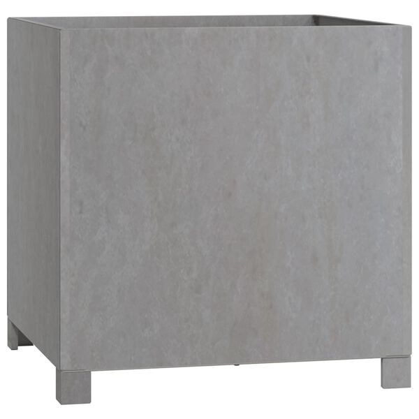 vidaXL Кашпи с крака, 2 бр, ръждиво, 50x50x50 см, кортенова стомана