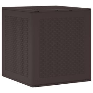 vidaXL Кутия за съхранение Кафяво 55 x 53 x 57 см Полипропилен