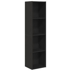 vidaXL Шкаф за книги Монтиране на стена Черния дъб 143 x 30 x 36 см