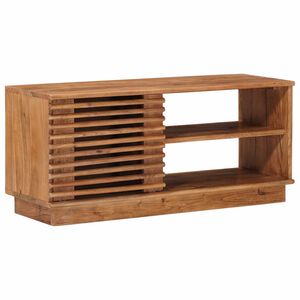 vidaXL ТВ шкаф със съхранение с врата Естествен 90 x 30 x 40 cm