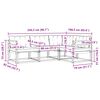 vidaXL Комплект дивани за открито 4 pcs Натурален и Бежов