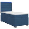 vidaXL Континентално легло с матрак Синьо 80 x 200 cm Текстил