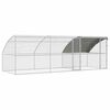 vidaXL Клетка за кокошки с 2 врати 3 бр. Сребрист 600x200x200см