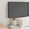 vidaXL Леглова рамка с тапицирана гръбна част Тъмен сив 120 x 200 cm