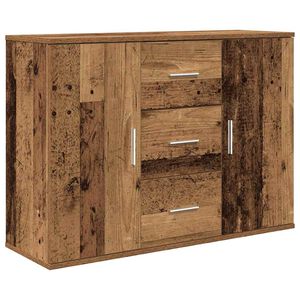 vidaXL Сайдборд, старо дърво, 90x29,5x65 см, инженерно дърво