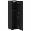 vidaXL Стенен ТВ шкаф 30,5 x 30 x 110 см Черния дъб
