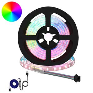 vidaXL LED лента 2 бр. Черен и прозрачен Мед и пластмаса