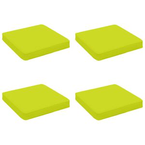 vidaXL Кушони за сядане, 4 броя VUGHT 4 pcs 100% полиестер Яркозелено.
